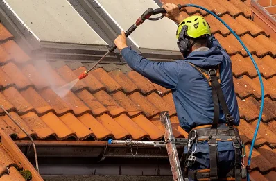 Démoussage et hydrofuge de toiture à Sansais
